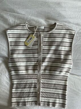 Golightly Sleeveless Cardigan Aritzia